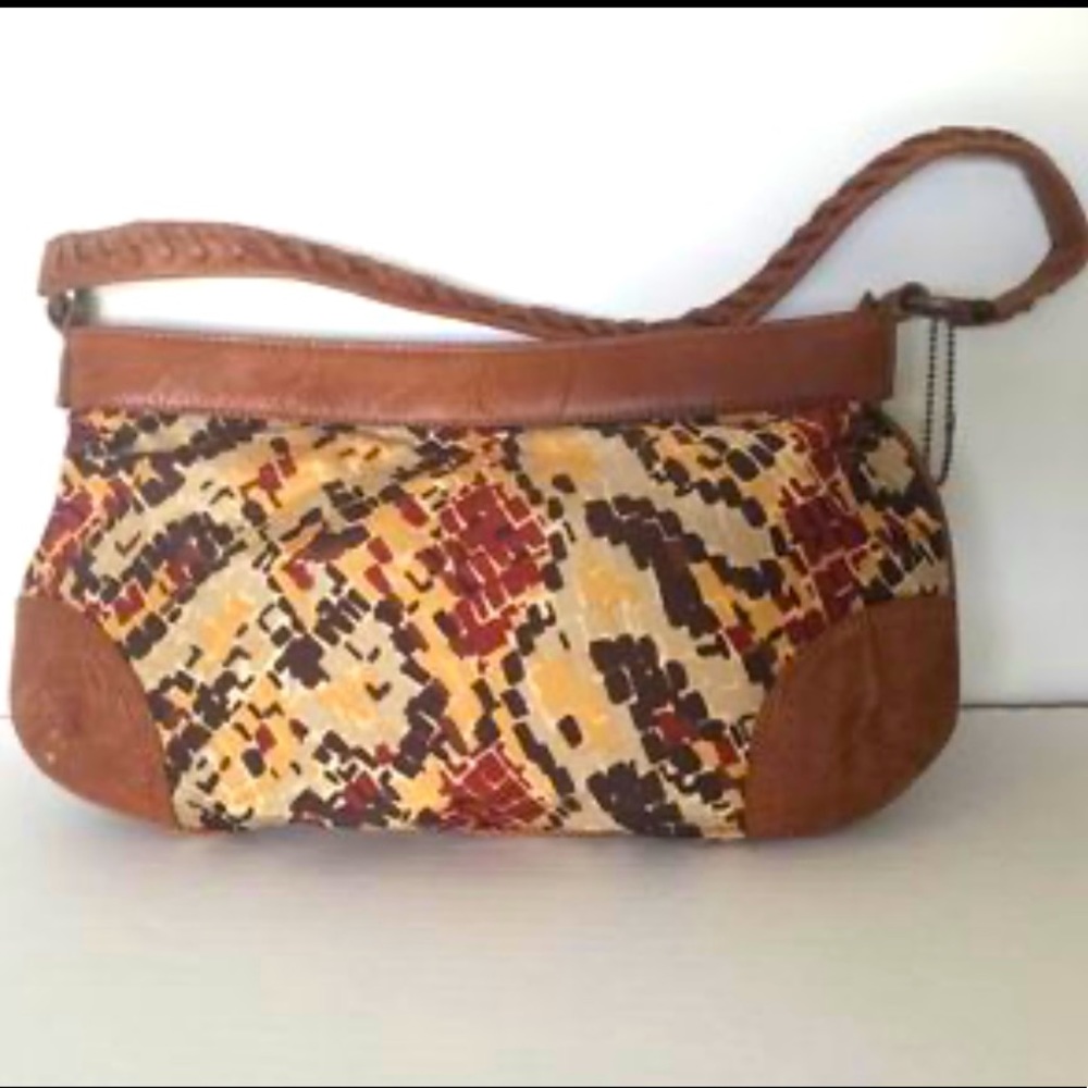 Woman’s Silk & Leather Handbag